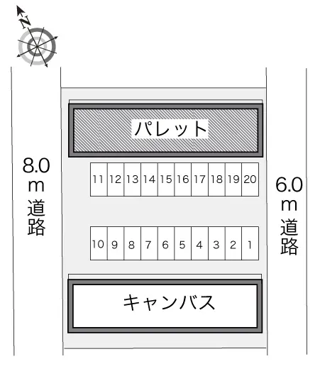 倉吉市清谷 月極駐車場